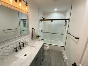 A remodeled bathroom